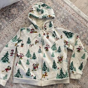 Disney World Authentic Women’s Holiday Full Zip Hoodie